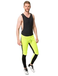 VAUDE Funktionshose Men's Posta Warm Bib Tights Grün/Neonfarben/Gelb