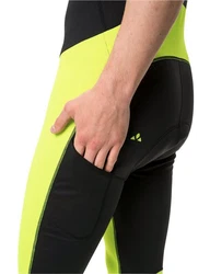 VAUDE Funktionshose Men's Posta Warm Bib Tights Grün/Neonfarben/Gelb