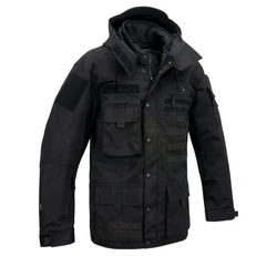 Brandit Funktionsjacke Performance Outdoorjacket Schwarz/Dunkelblau/Grau