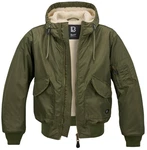 Brandit Jacke CWU Hooded Dunkelgrün/Khaki