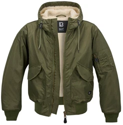 Brandit Jacke CWU Hooded Dunkelgrün/Khaki