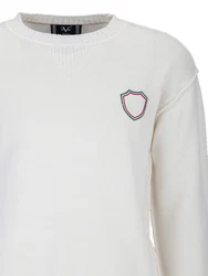 19V69 Italia Strickpullover KRIS Herren Pullover Basic mit Logopatch 