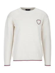 19V69 Italia Strickpullover KRIS Herren Pullover Basic mit Logopatch 
