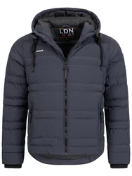 Brave Soul Steppjacke Bobbie Dunkelblau/Hellblau