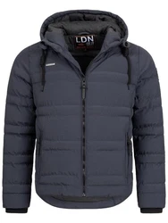 Brave Soul Steppjacke Bobbie Dunkelblau/Hellblau