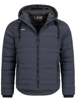 Brave Soul Steppjacke Bobbie Dunkelblau/Hellblau