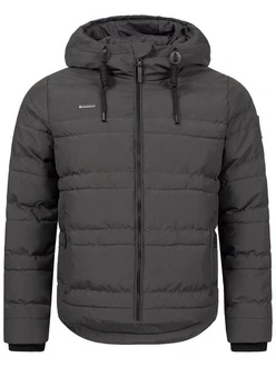 Brave Soul Steppjacke Bobbie Dunkelgrau/Grau/Schwarz