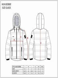 Brave Soul Steppjacke Bobbie Rot/Weiß/Beige