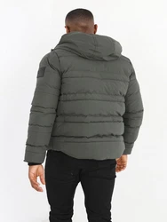 Brave Soul Steppjacke Bobbie Rot/Weiß/Beige