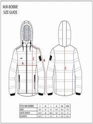 Brave Soul Steppjacke Bobbie Rot/Weiß/Beige