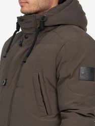 Brave Soul Wintermantel Bilturn für Herren Khaki/Dunkelgrün/Braun/Beige/Grau