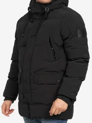 Brave Soul Wintermantel Bilturn für Herren Schwarz/Dunkelgrau/Grau
