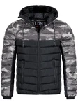 Brave Soul Steppjacke Cyiber Schwarz/Dunkelgrau/Braun/Grau/Hellblau