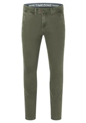 TIMEZONE Chinohose SLIM JANNOTZ Dunkelgrün/Khaki/Grün