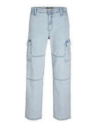 Jack & Jones Cargojeans JJIEddie Wade (1-tlg) Hellblau/Blau