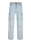 Jack & Jones Cargojeans JJIEddie Wade (1-tlg) Hellblau/Blau