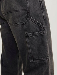 Jack & Jones Regular-fit Jeans JJIEddie (1-tlg) Dunkelgrau/Grau/Schwarz