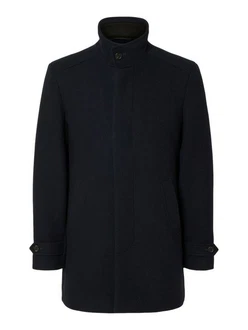SELECTED HOMME Mantel SLHNew Reuben (1-tlg) Dunkelblau/Hellblau