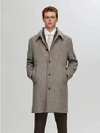 SELECTED HOMME Mantel ecru/cognac/dunkelbraun