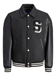 Jack & Jones Bomberjacke CARTER (1-St) Schwarz/Blau/Creme