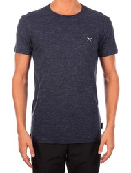 Iriedaily T-Shirt 'Chamisso' Dunkelblau/Dunkelgrau/Grau