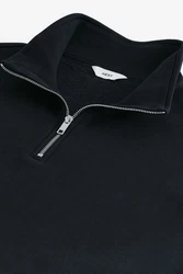 Next Sweatshirt Jersey-Sweatshirt mit Reißverschlusskragen Dunkelblau/Schwarz