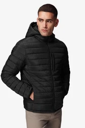 Next Steppjacke Wasserabweisende Leichte Pufferjacke (1) Schwarz/Grau/Dunkelgrau