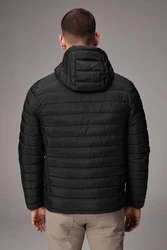 Next Steppjacke Wasserabweisende Leichte Pufferjacke (1) Schwarz/Grau/Dunkelgrau