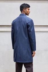 Next Steppmantel Mac-Mantel Dunkelblau/Blau/Grau