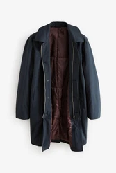 Next Steppmantel Mac-Mantel Dunkelblau/Blau/Grau