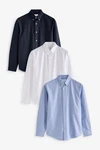 Next Langarmhemd Oxfordhemd Dunkelblau/Hellblau/Blau Next Langarmhemd Oxfordhemd Dunkelblau/Hellblau/Blau