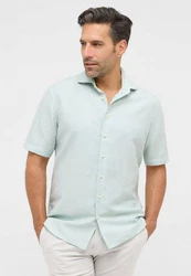 Eterna Langarmhemd Modern Fit Hellgrün/Hellblau/Grün