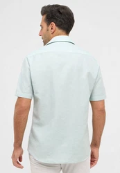 Eterna Langarmhemd Modern Fit Hellgrün/Hellblau/Grün
