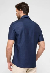 Eterna Langarmhemd Modern Fit Dunkelblau/Blau/Hellblau