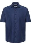 Eterna Langarmhemd Modern Fit Dunkelblau/Blau/Hellblau