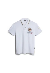 Napapijri Poloshirt GANDY 4 Regular Fit Dunkelblau/Grau/Blau/Weiß