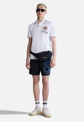 Napapijri Poloshirt GANDY 4 Regular Fit Dunkelblau/Grau/Blau/Weiß