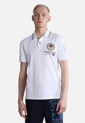 Napapijri Poloshirt GANDY 4 Regular Fit Dunkelblau/Grau/Blau/Weiß