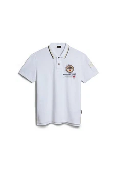 Napapijri Poloshirt GANDY 4 Regular Fit Dunkelblau/Grau/Blau/Weiß
