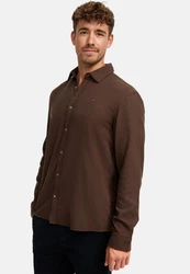 Indicode Langarmhemd INGilman Khaki/Dunkelbraun/Braun