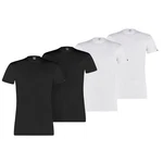 PUMA T-Shirt Herren Basic Crew Tee Schwarz/Weiß/Dunkelblau