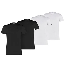 PUMA T-Shirt Herren Basic Crew Tee Schwarz/Weiß/Dunkelblau