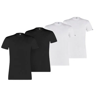 PUMA T-Shirt Herren Basic Crew Tee Schwarz/Weiß/Dunkelblau