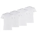 PUMA T-Shirt Herren Basic Crew Tee Weiß/Dunkelblau/Schwarz