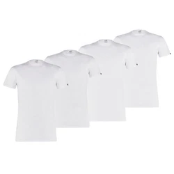 PUMA T-Shirt Herren Basic Crew Tee Weiß/Dunkelblau/Schwarz