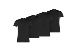 PUMA T-Shirt Herren Basic Crew Tee Schwarz/Dunkelblau