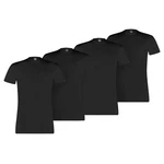 PUMA T-Shirt Herren Basic Crew Tee Schwarz/Dunkelblau