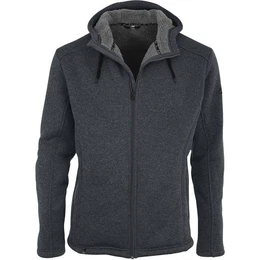 Fleecejacke Polar-Strickfleecejacke Jachenau mit Kapuze