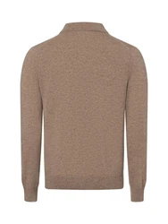Andrew James Strickpullover Braun/Grau/Beige/Khaki