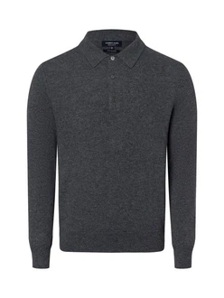 Andrew James Strickpullover Dunkelgrau/Grau/Dunkelblau